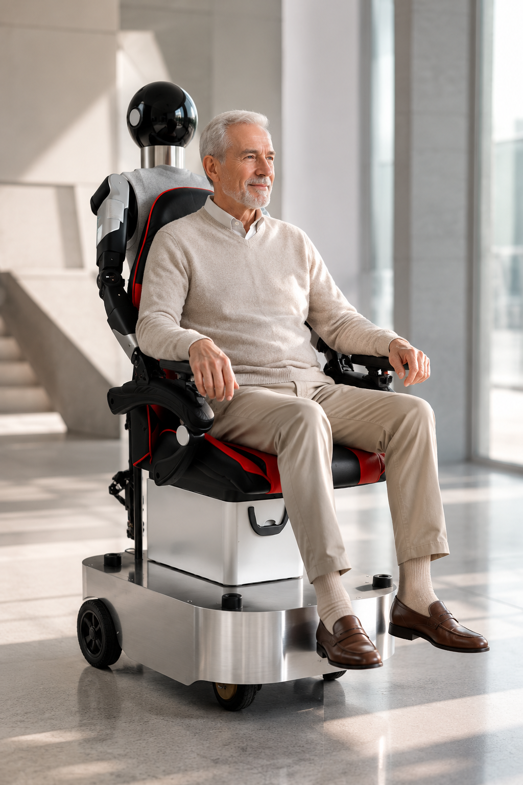 Companion and care robot supporting an older adult